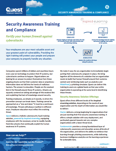 Security Awareness And Compliance 