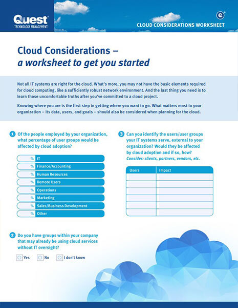 cloud considerations worksheet thumbnail