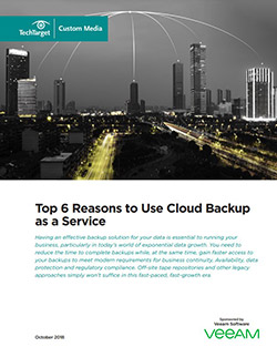 Top 6 Reasons to use Backup as a Service