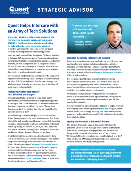 Quest Helps Intercare